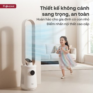 Quạt Không Cánh Lọc Không Khí HEPA Fujihome BF15-HEPA-VOICE - Ra Lệnh Giọng Nói, Hẹn giờ 15 tiếng