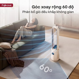 Quạt Không Cánh Lọc Không Khí HEPA Fujihome BF15-HEPA-VOICE - Ra Lệnh Giọng Nói, Hẹn giờ 15 tiếng