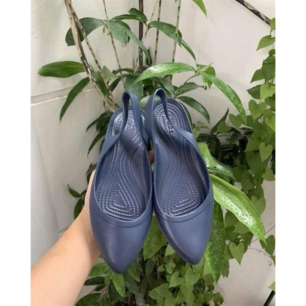 Giày Đế Bệt Nhựa EVA Nữ Mũi Nhọn Nhẹ Êm Chống Nước