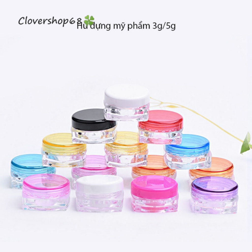 🍀Set Lọ chiết mỹ phẩm - hũ đựng mỹ phẩm handmade 3g, 5g 🍀 Clovershop68 🍀