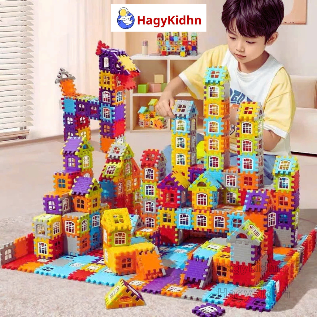 Đồ Chơi Lắp Ghép Xây Dựng Thông Minh Cho Bé  Mô Phỏng Nhà 3D 150 Chi Tiết Cho Bé Rèn Luyện Tư Duy