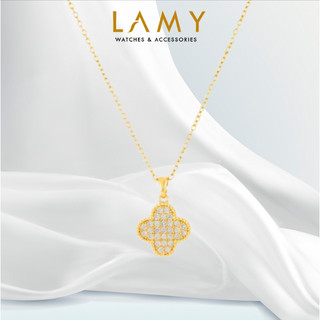 Dây chuyền bạc nữ LAMY Lucky Four Leaf Necklace Gold 6385
