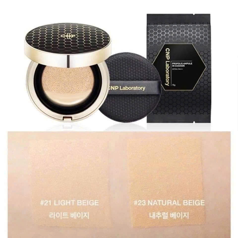 Phấn Nước CNP Laboratory Propolis Ampule In Cushion SPF50+/ PA+++ Chính Hãng Hàn Quốc