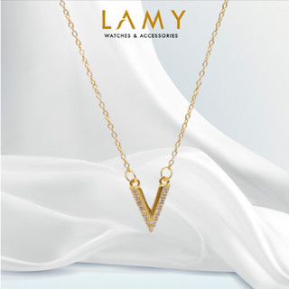 Dây chuyền nữ LAMY Luxury V Shaped Pendant Gold 6390