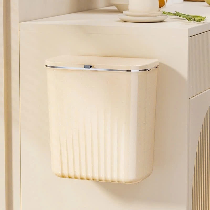 Thùng Rác 12L Nắp Lật / Thùng rác thông minh Gắn Tường Tiện Dụng Cho Nhà Bếp / Nhà Vệ Sinh