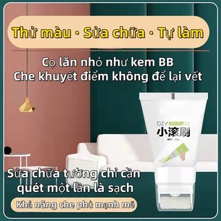 Sơn sửa tường, sửa chữa vết bẩn trên tường, sơn có độ dính cao, đi kèm con lăn mini, dễ sử dụng