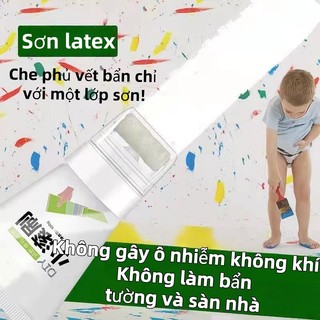 Sơn sửa tường, sửa chữa vết bẩn trên tường, sơn có độ dính cao, đi kèm con lăn mini, dễ sử dụng