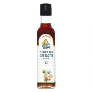 Nước Mắm Thuyền Xưa Ăn Dặm Cho Bé 41 Độ Đạm Tự Nhiên - Combo Chai 250ml & 65ml Nguyên Chất Tiết Kiệm
