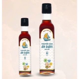 Nước Mắm Thuyền Xưa Ăn Dặm Cho Bé 41 Độ Đạm Tự Nhiên - Combo Chai 250ml & 65ml Nguyên Chất Tiết Kiệm