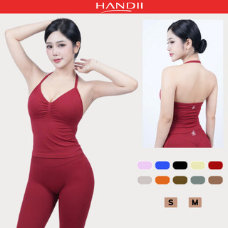 Áo thể thao SEY Strap Top chất dệt, sẵn mút, co giãn mềm mịn thấm hút mồ hôi"HANDII"