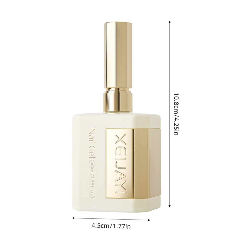 XEIJAYI 40ml - Sơn móng tay dạng gel trắng cổ điển, độ bóng lâu trôi, thích hợp cho việc tự làm nghệ thuật vẽ móng.