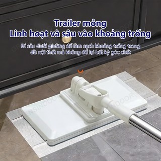 Cây lau kẹp khăn đa năng Bản Lớn GREENSINDOOR 92cm Cây lau nhà lười