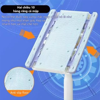 Cây lau kẹp khăn đa năng Bản Lớn GREENSINDOOR 92cm Cây lau nhà lười