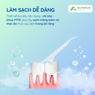 ( 12 Hộp tặng 1 hộp 50c) Tăm chỉ nha khoa Olympus cao cấp | Hàng chính hãng | hàng Việt Nam loại 1