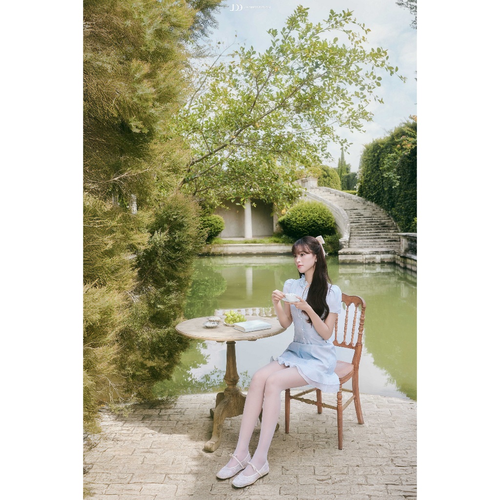 Đầm Xuân Hè Cổ Bèo Xẻ V, Chân Bèo 2 Tầng 1S05.2601. Đầm Nữ Tiểu Thư Hoa Pastel. Váy Hoa Nhí Nàng Thơ By JM Dress Design