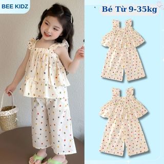 [BST Set Bộ 2026]  Set Bộ Bé Gái, Đồ Bộ Phong Cách Tiểu Thư Nhẹ Nhàng Chất Liệu Cotton Mềm Mại