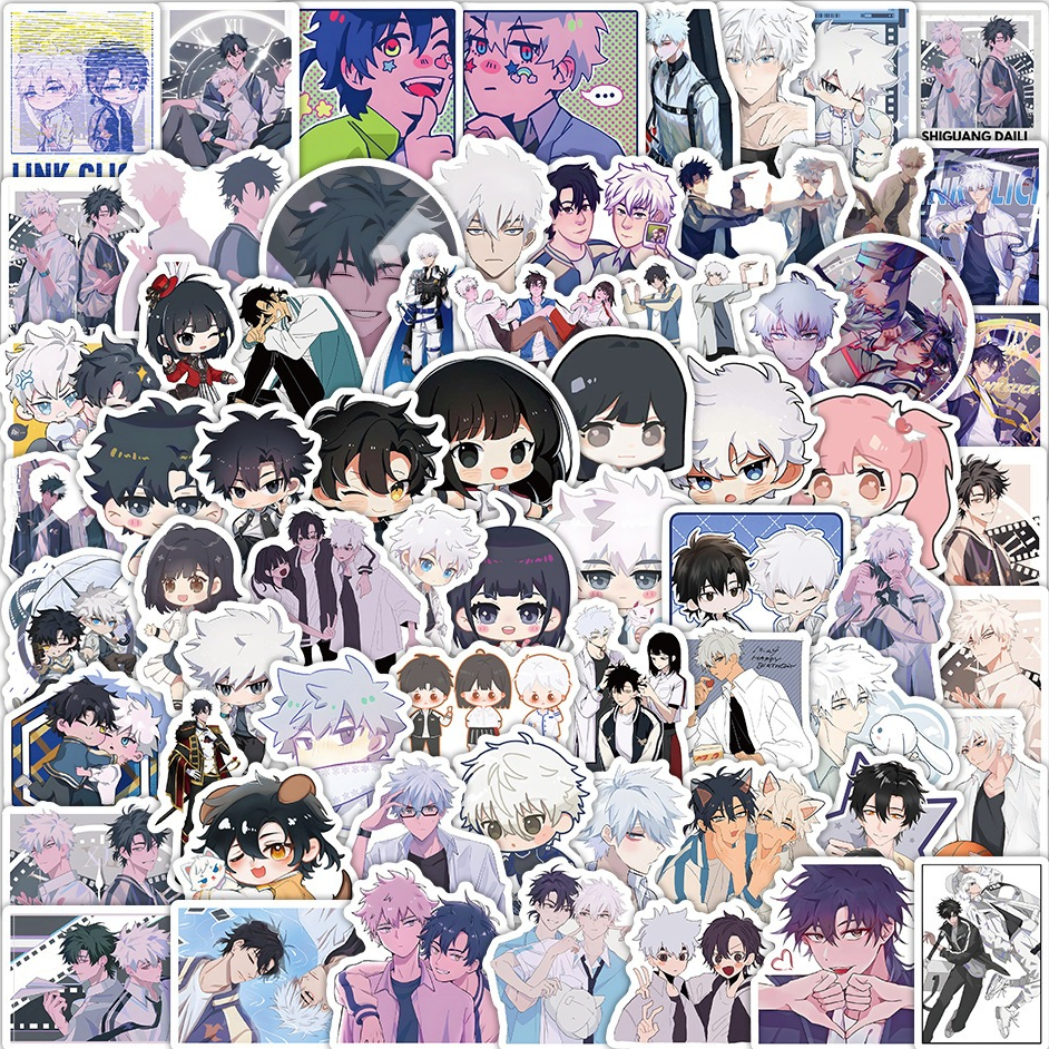 Bộ 100 Sticker Link Click Korean Comics BL Manhwa BoyLove anime hình ...