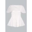 Áo Kiểu Cổ Ngang Đuôi Cá, Cape Xếp Ly 2T05.2601. Áo Peplum Nữ Thanh Lịch Công Sở Dự Tiệc Thiết Kế Bởi JM Dress Design