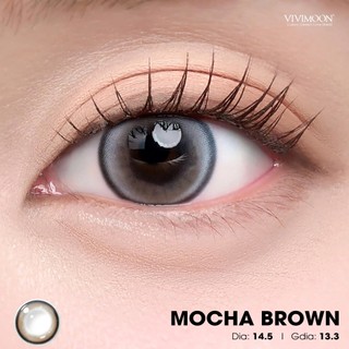[Giá 1 chiếc - 1 bên mắt] VIVIMOON lens 1 ngày khóa ẩm độ cận từ 0 đến 8 Mocha Brown/ Peony Pink/Caramel/Ebony Black