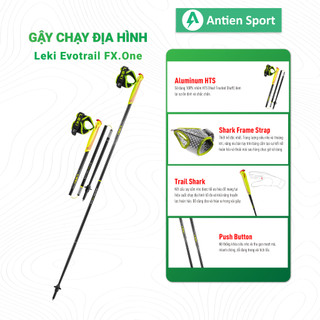 Gậy Chạy Địa Hình LEKI Evotrail FX.One TA -Gậy Chạy Trail,Trecking - Hàng Chính hãng