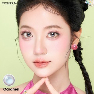 [Giá 1 chiếc - 1 bên mắt] VIVIMOON lens 1 ngày khóa ẩm độ cận từ 0 đến 8 Mocha Brown/ Peony Pink/Caramel/Ebony Black