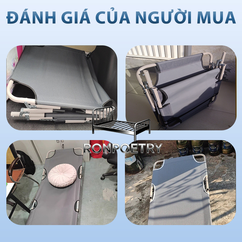 IRONPO Giường gấp gọn thông minh Văn Phòng Khung Nhôm Sắt Giường Xếp Gấp Gọn Giá Rẻ Tiện Lợi