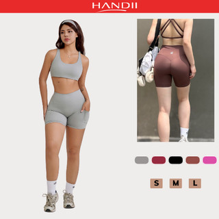 Quần tập gym nữ Lotus short Sey chất Lycra cao cấp ‘’HANDII’’