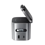 Trạm sạc nhanh để bàn ACEFAST Z9 GaN 80W 6 trong 1 đa năng, tích hợp cáp USB-C, củ sạc adapter chân EU — ảnh 3