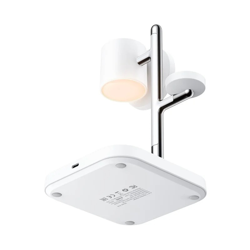 Đế sạc không dây 4 trong 1 ACEFAST E39 tích hợp đèn ngủ, trạm sạc điện thoại, đồng hồ và tai nghe, thiết kế để bàn
