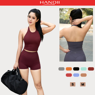Áo cổ yếm SEY Demi Tank tập thể thao gym, yoga, pilates....chất creora mềm mịn cao cấp"HANDII"