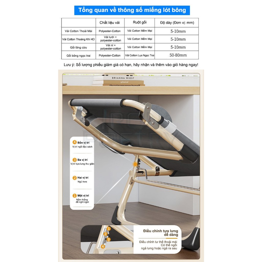 IRONPO Giường gấp gọn thông minh Văn Phòng Khung Nhôm Sắt Giường Xếp Gấp Gọn Giá Rẻ Tiện Lợi