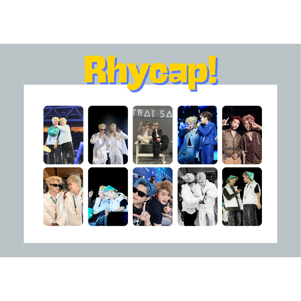 set 10 card bo góc chất lượng cao OTP Rhycap couple Rhyder Captain Boy- Anh trai say hi