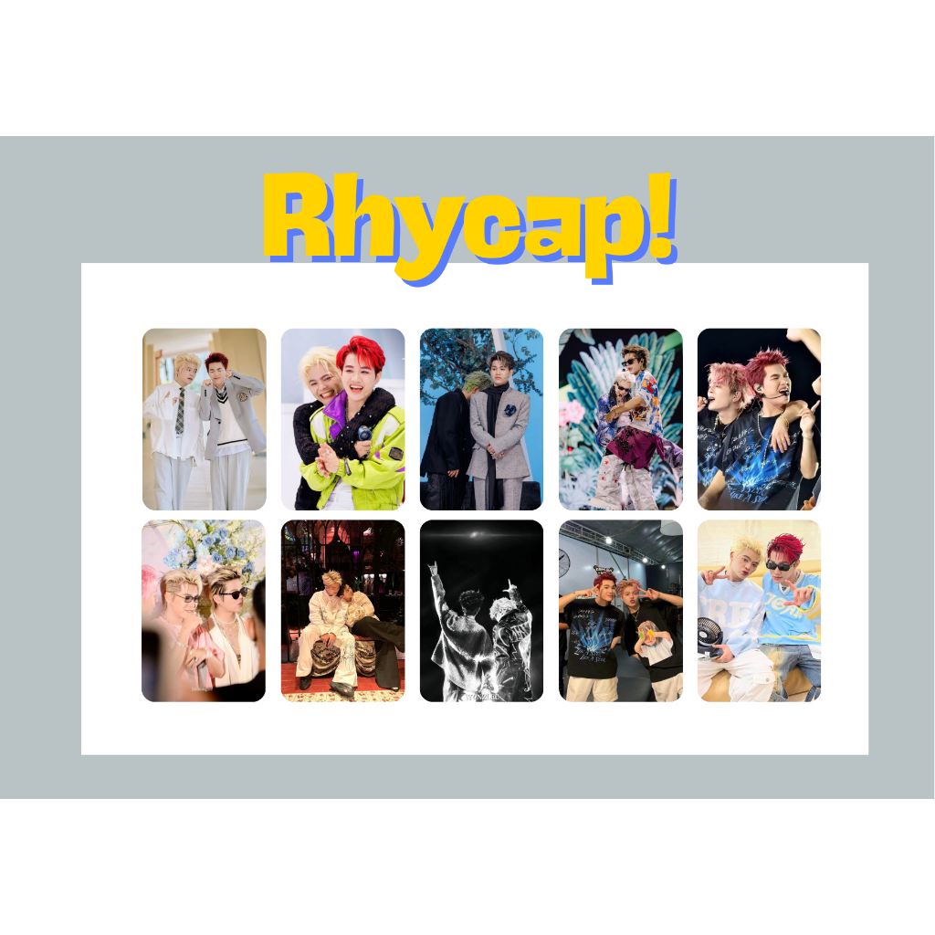 set 10 card bo góc chất lượng cao OTP Rhycap couple Rhyder Captain Boy- Anh trai say hi