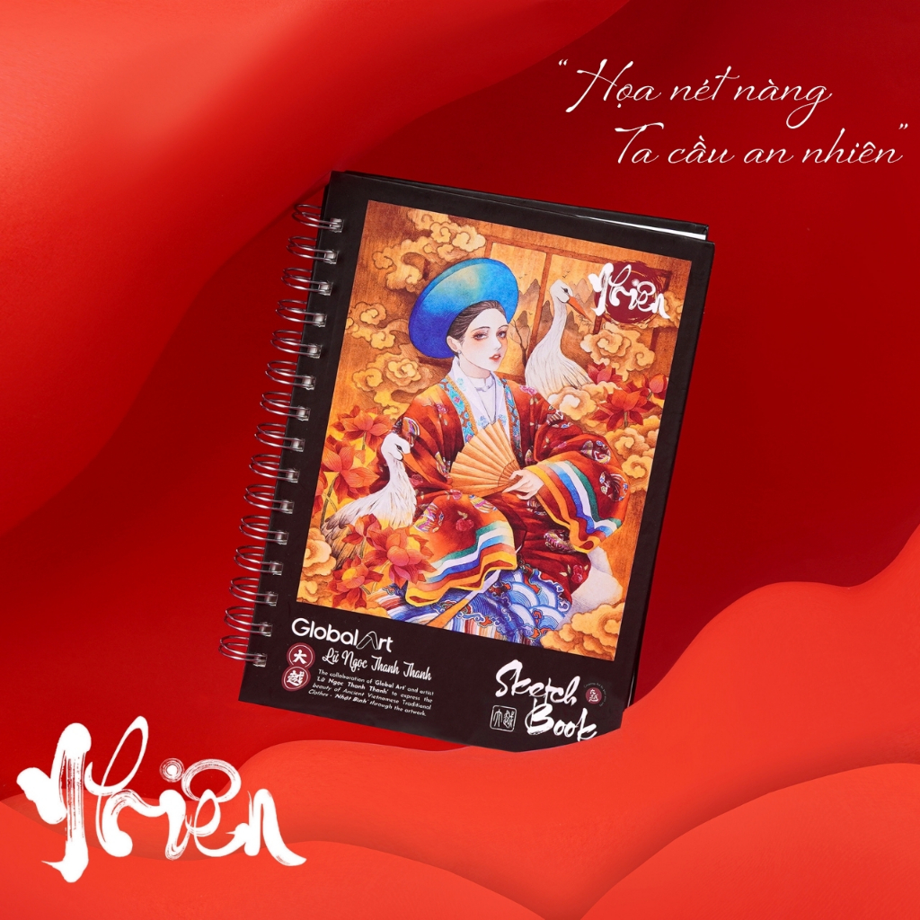 Combo Họa Cụ Đón Xuân Global Art Gồm Sổ Vẽ Và Màu Chì Global Art, Màu Nước Bán Khô Semi-Dry, Acrylic Tuýp Tự Chọn