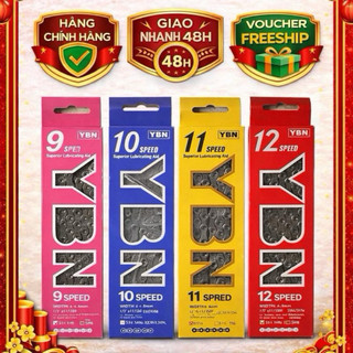 [Bác sĩ Xe Đạp] Sên/Xích Xe Đạp YBN MTB Road 8/9/10/11/12 Speeds Líp 8/9/10/11/12 Tốc Độ, Số Mắc Xích 116, Master Link