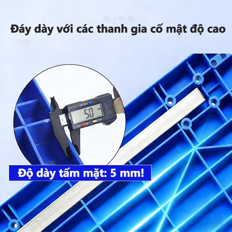 Xe đẩy hàng Xe Đẩy Gấp Gọn Xe Kéo Hàng Sàn Sắt Cỡ Lớn Đến 600KG Thép Bánh xe chống ồn