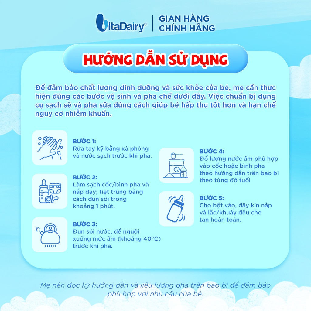 Sữa bột VitaGrow cải tiến cho trẻ từ 3 tuổi - Bổ sung năng lượng, giúp phát triển chiều cao - Lon 900g
