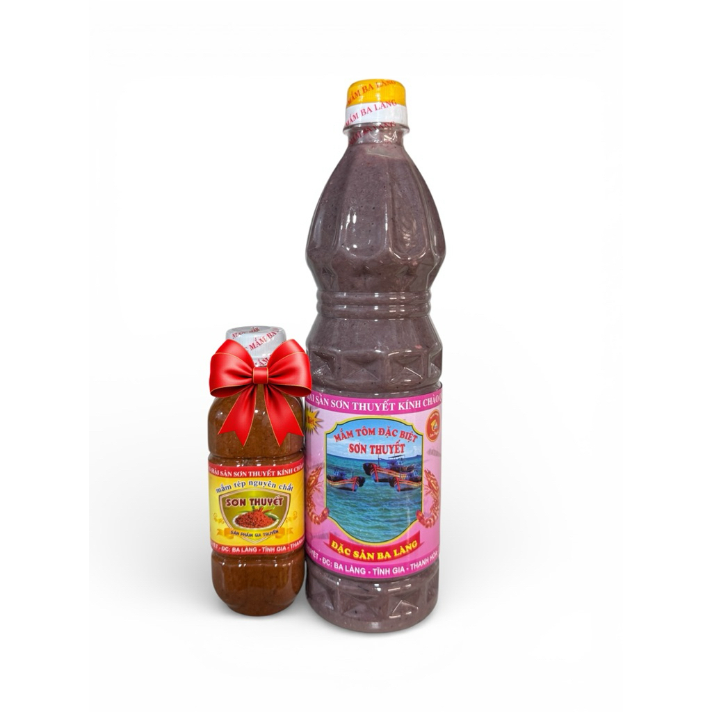 1kg mắm tôm tặng 300g  mắm tép sơn thuyết ba làng