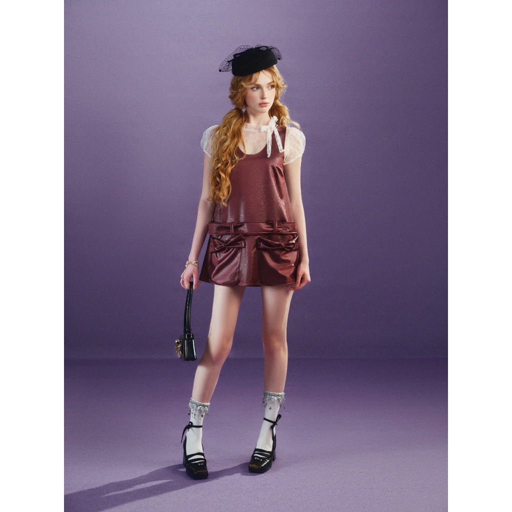 Liora Dress - Remmus | Đầm kiểu yếm vải lụa da cao cấp - BST DOLLY HOUSE