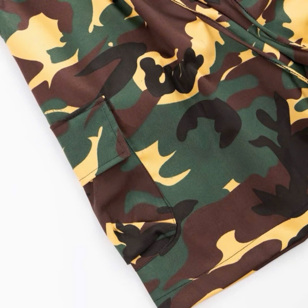 (Xả Kho) Quần short camo Zaagat chất liệu Kaki mềm cao cấp form trên gối thiết kế túi hộp-CAMO SHORT