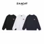 Áo nỉ Zaagat chất liệu nỉ 2 da cao cấp form vừa hoạ tiết thêu-SWEATER CỜ MĨ
