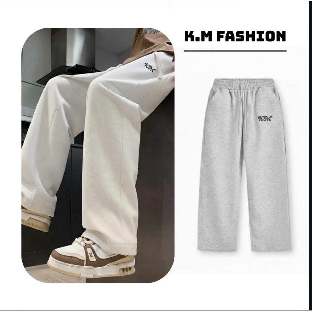 Quần Nỉ Cao Cấp Form Rộng Nam Nữ - Chất liệu Nỉ 2 da, Cạp chun unisex phong cách thoải mái