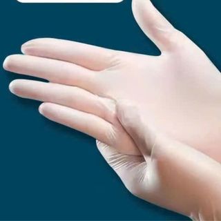 Găng tay cao su trong suốt không bột không mùi siêu dai chống thấm dành trong chế biến thức ăn spa gội đầu hàng loại 1