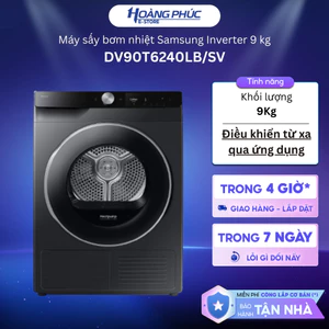 DV90T6240LB/SV - Máy Sấy Bơm Nhiệt Samsung 9 Kg DV90T6240LBSV {Toàn Quốc}