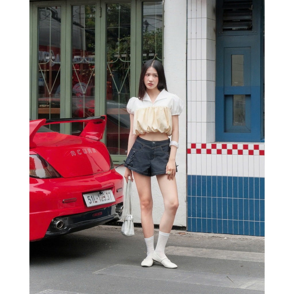 Quần Short Nữ THEKLA Thiết Kế Đan Dây Cá Tính SECODEE