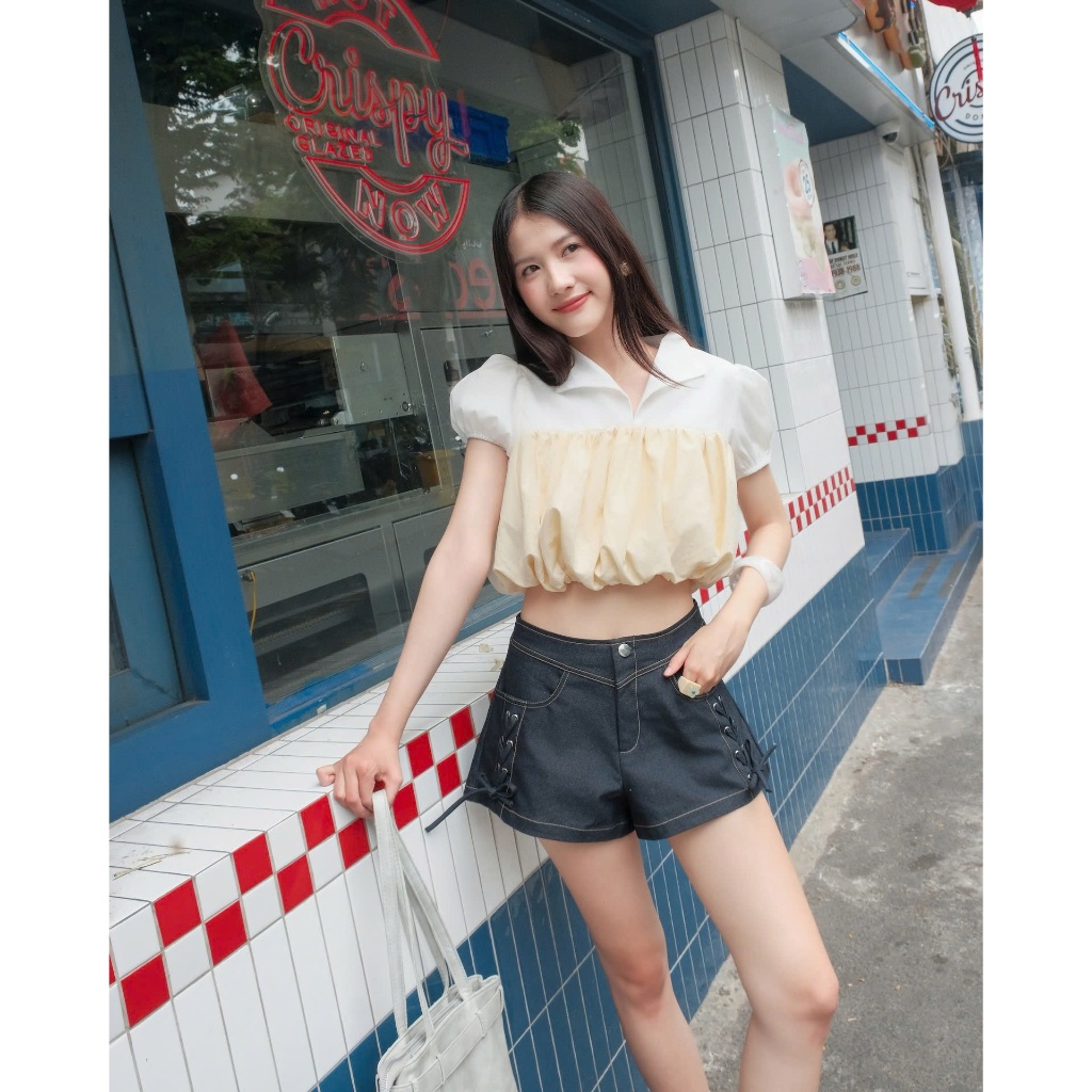 Quần Short Nữ THEKLA Thiết Kế Đan Dây Cá Tính SECODEE