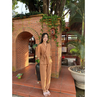 Nhật Nơ Vân Mây Thêu Tâm # Đồ Lam Đi Chùa
