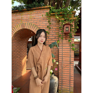 Nhật Nơ Vân Mây Thêu Tâm # Đồ Lam Đi Chùa