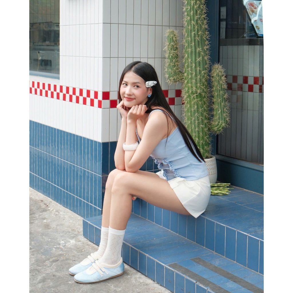 Quần Short Nữ FREUND Basic Phối Bèo Dễ Thương SECODEE