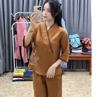 Nhật An Vải Vân Mây # Đồ Lam Đi Chùa